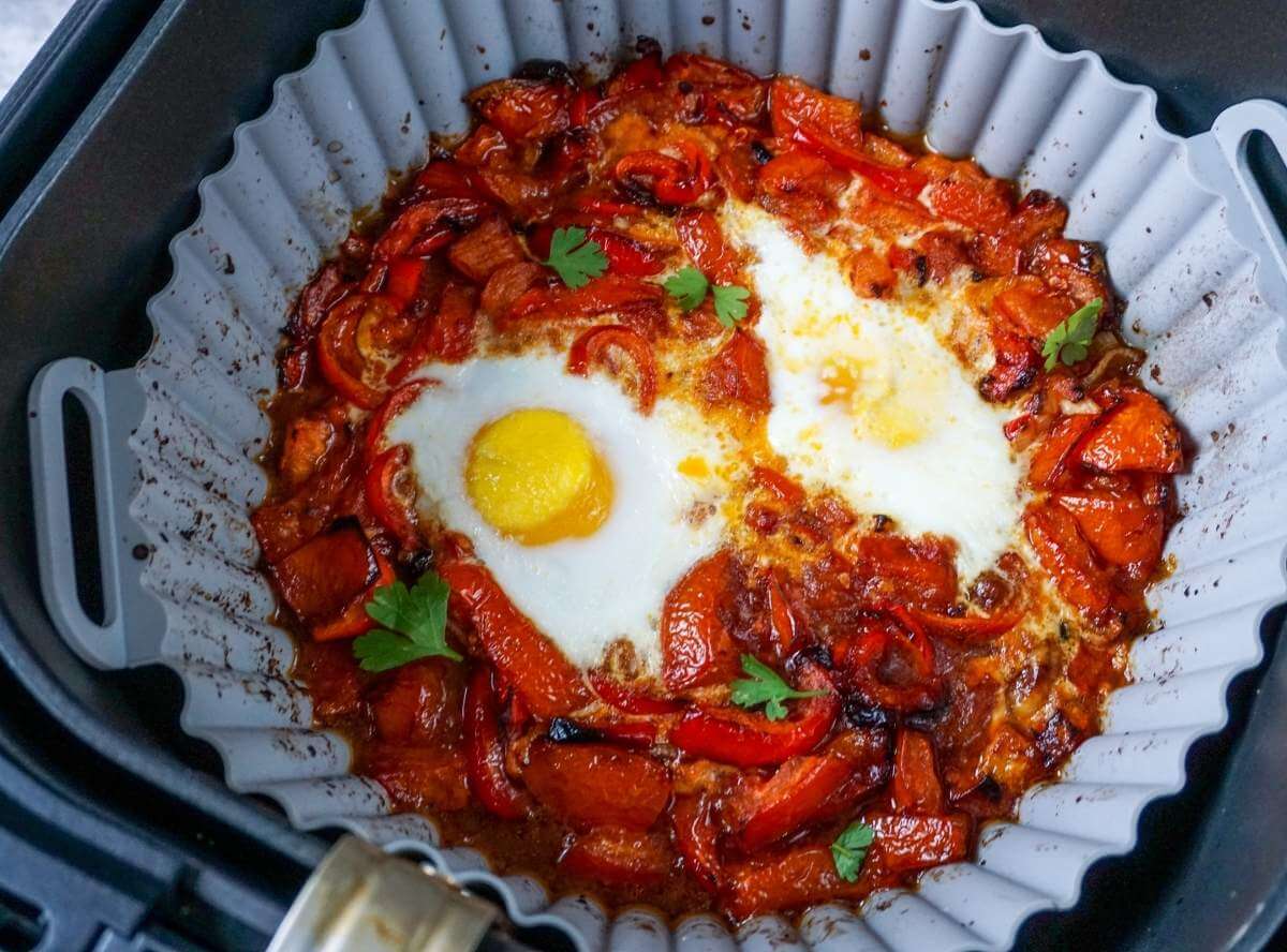 Shakshuka aus der Heißluftfritteuse