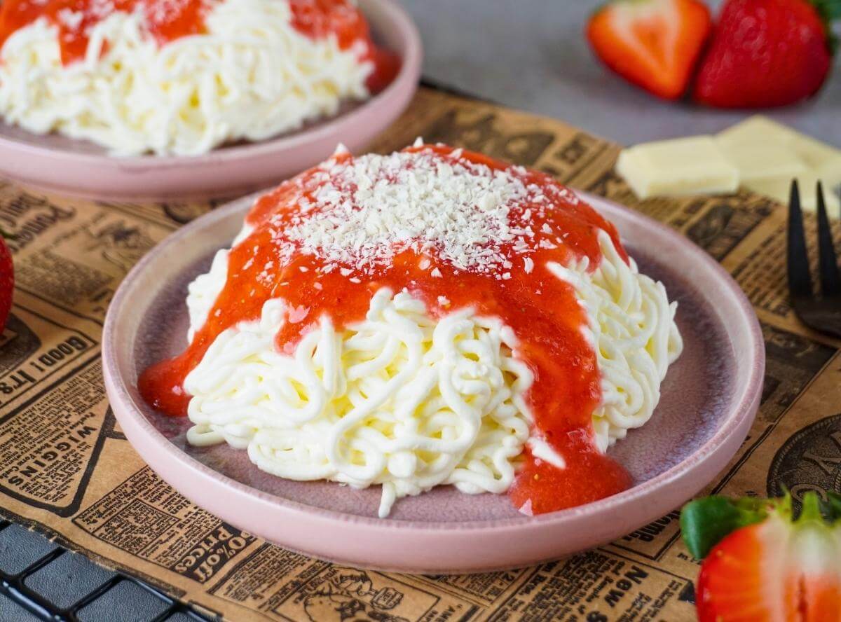 Spaghetti-Eis-Dessert - so gehts richtig!