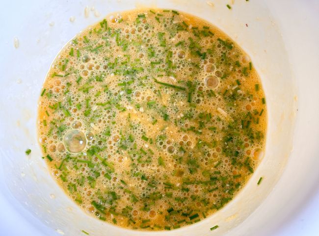 Spaghetti Frittata Eiermischung Spaghetti Frittata Eiermischung