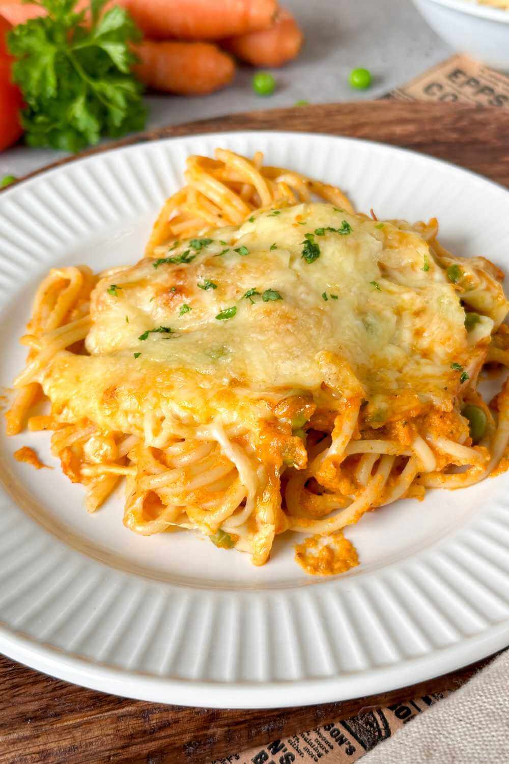 Spaghetti Auflauf Spaghetti Auflauf