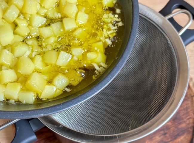 Spanische Tortilla selber machen Sieb Spanische Tortilla selber machen Sieb