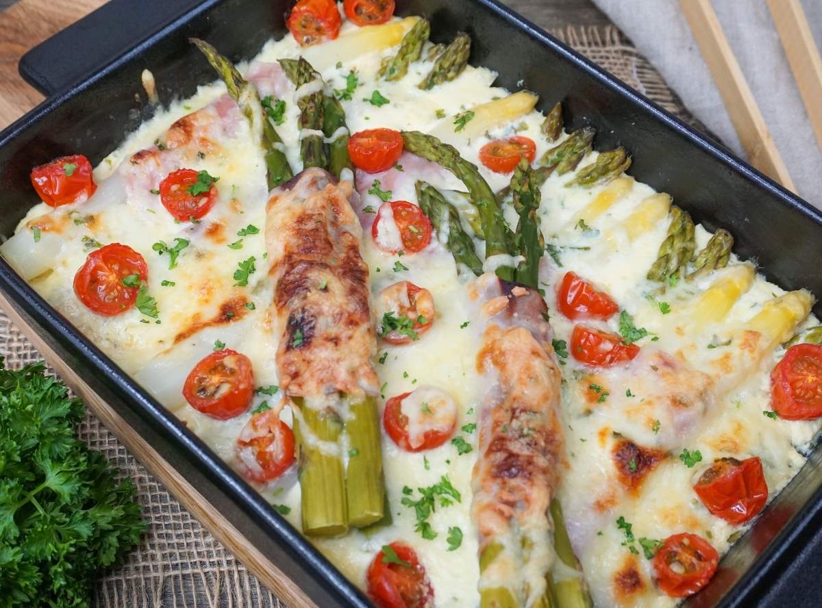 Spargel überbacken