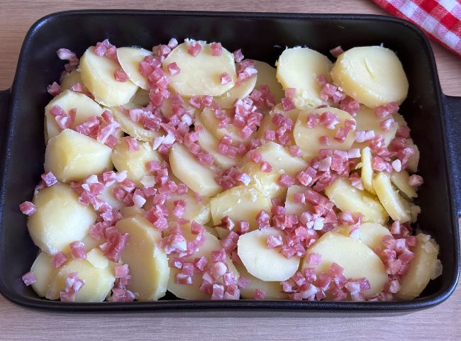 Spargelauflauf mit Schinken Spargelauflauf mit Schinken