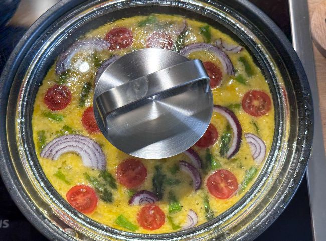Spargelomelette Pfanne Spargelomelette Pfanne
