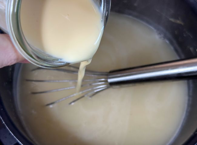 Spargelsuppe Ei Sahne