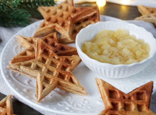 Spekulatius-Waffeln zu Weihnachten Spekulatius-Waffeln zu Weihnachten
