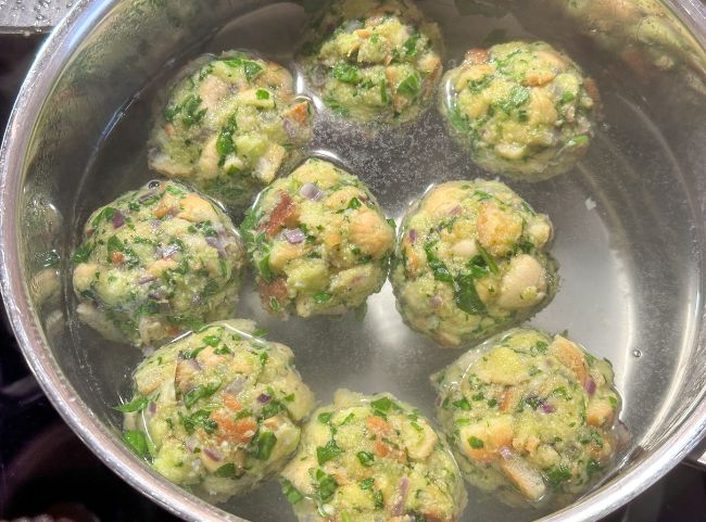 Spinatknödel Topf Spinatknödel Topf