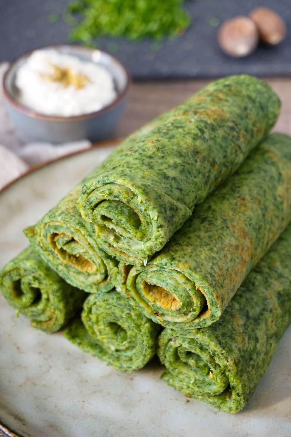 Spinatpfannkuchen Spinatpfannkuchen