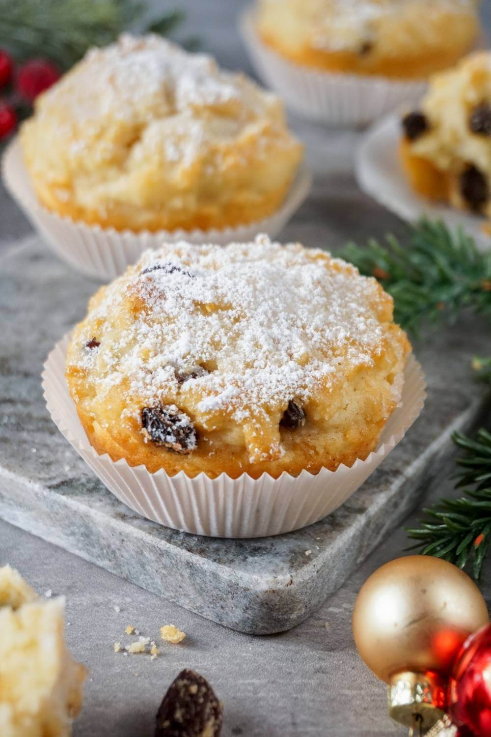 Stollenmuffins mit Quark Stollenmuffins mit Quark