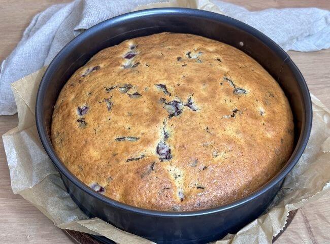 Stracciatella Kuchen - Stäbchenprobe Stracciatella Kuchen - Stäbchenprobe