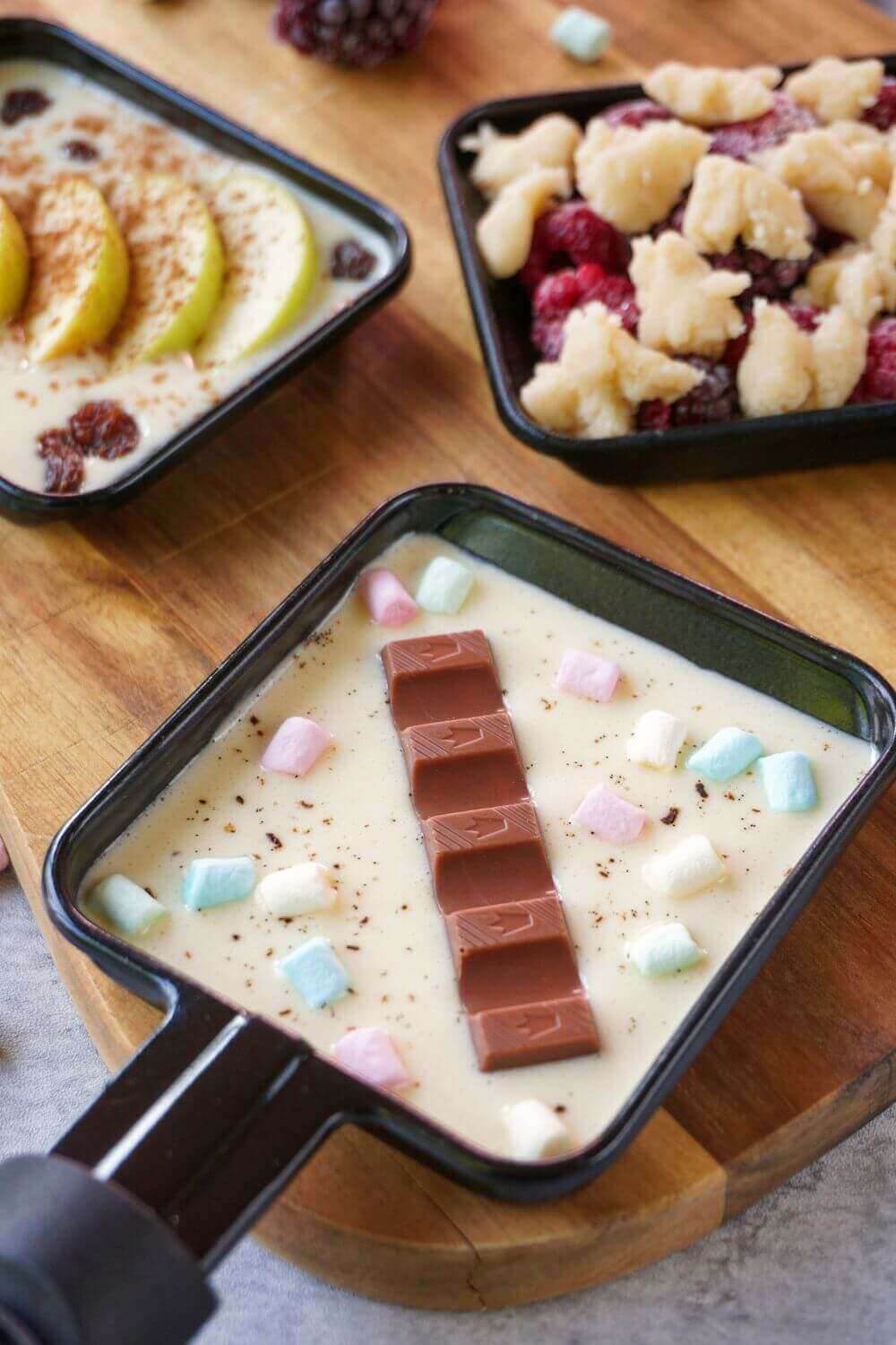 Süsses Raclette zum Nachtisch Süsses Raclette zum Nachtisch