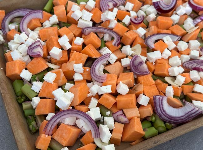 Süßkartoffel Spargel Blech Süßkartoffel Spargel Blech