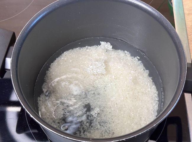 Sushi Reis - waschen Sushi Reis - waschen