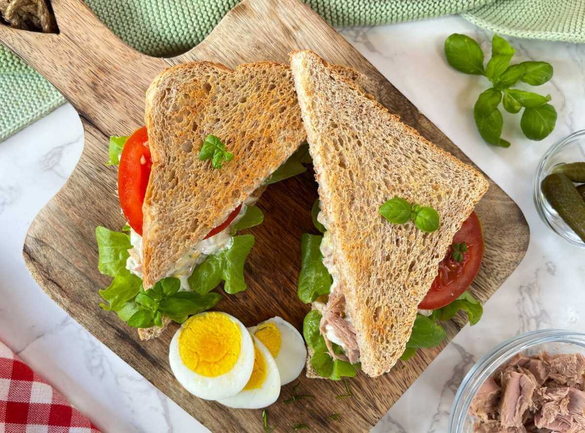 Thunfisch Sandwich mit viel Protein