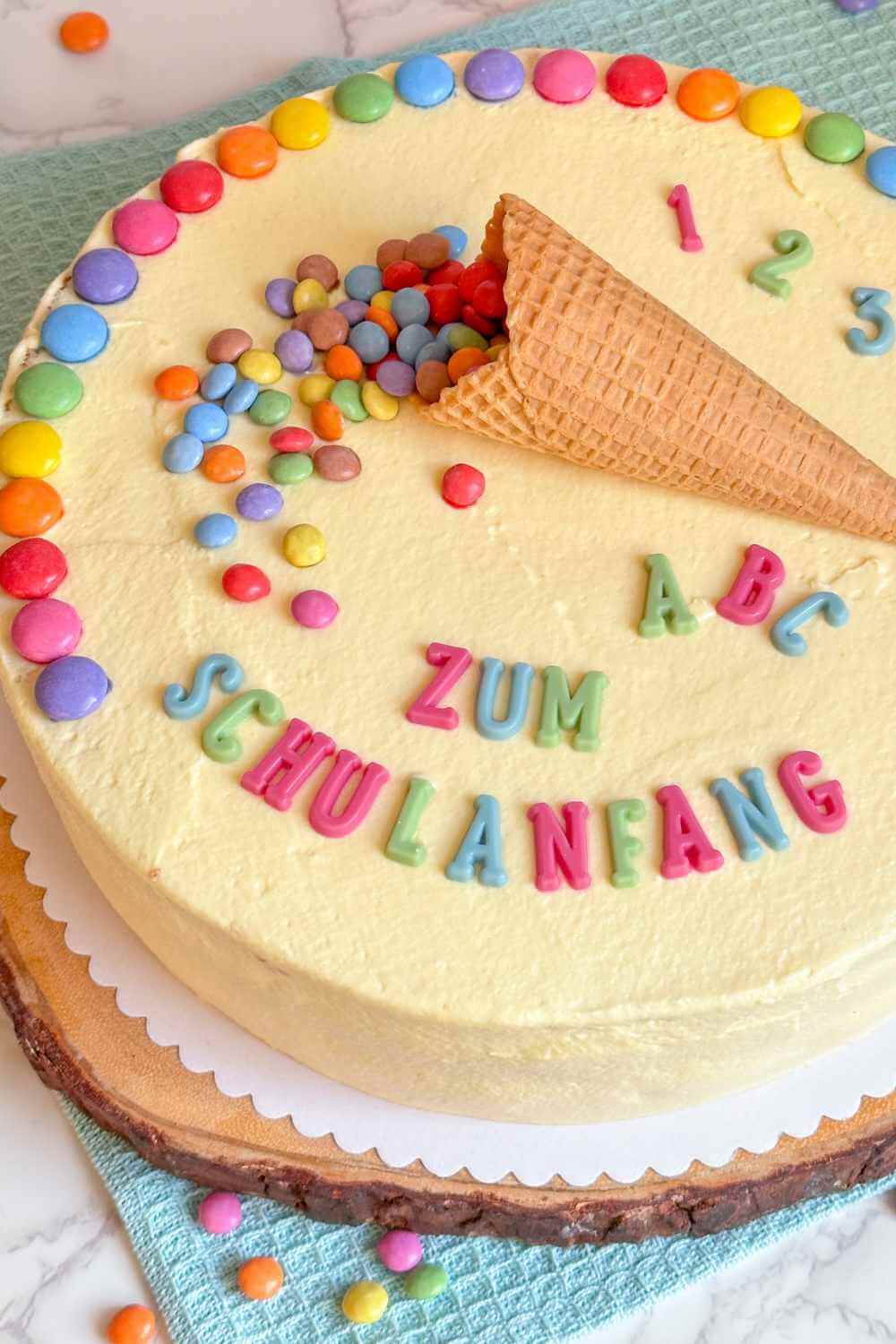 Schnelle Torte zur Einschulung Schnelle Torte zur Einschulung