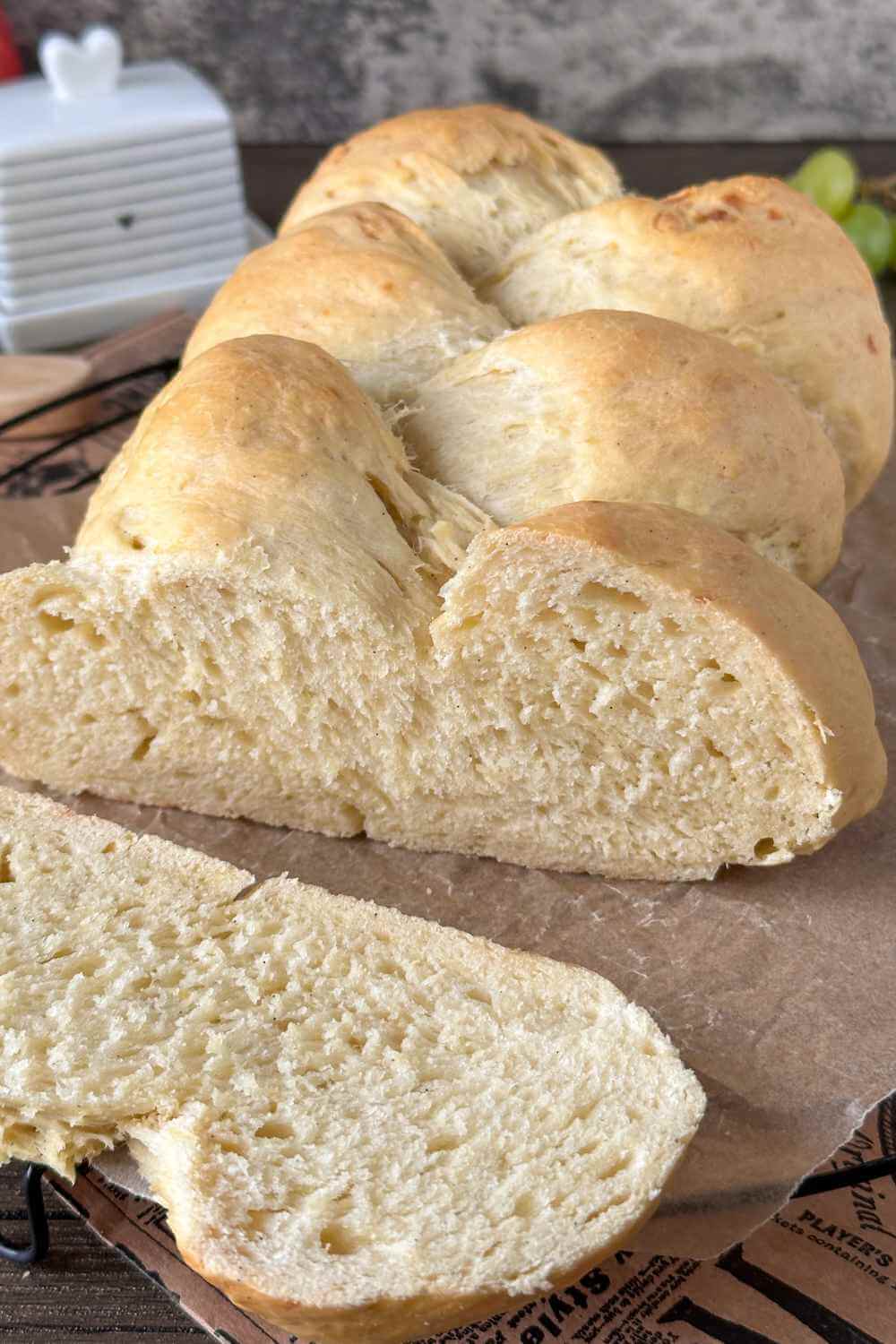 veganer Hefezopf ohne Zucker