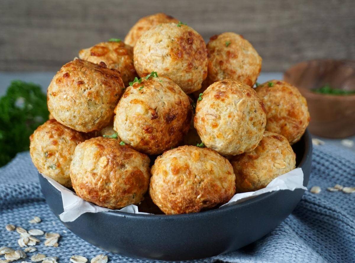 Vegetarische Haferfrikadellen aus der Heißluftfritteuse