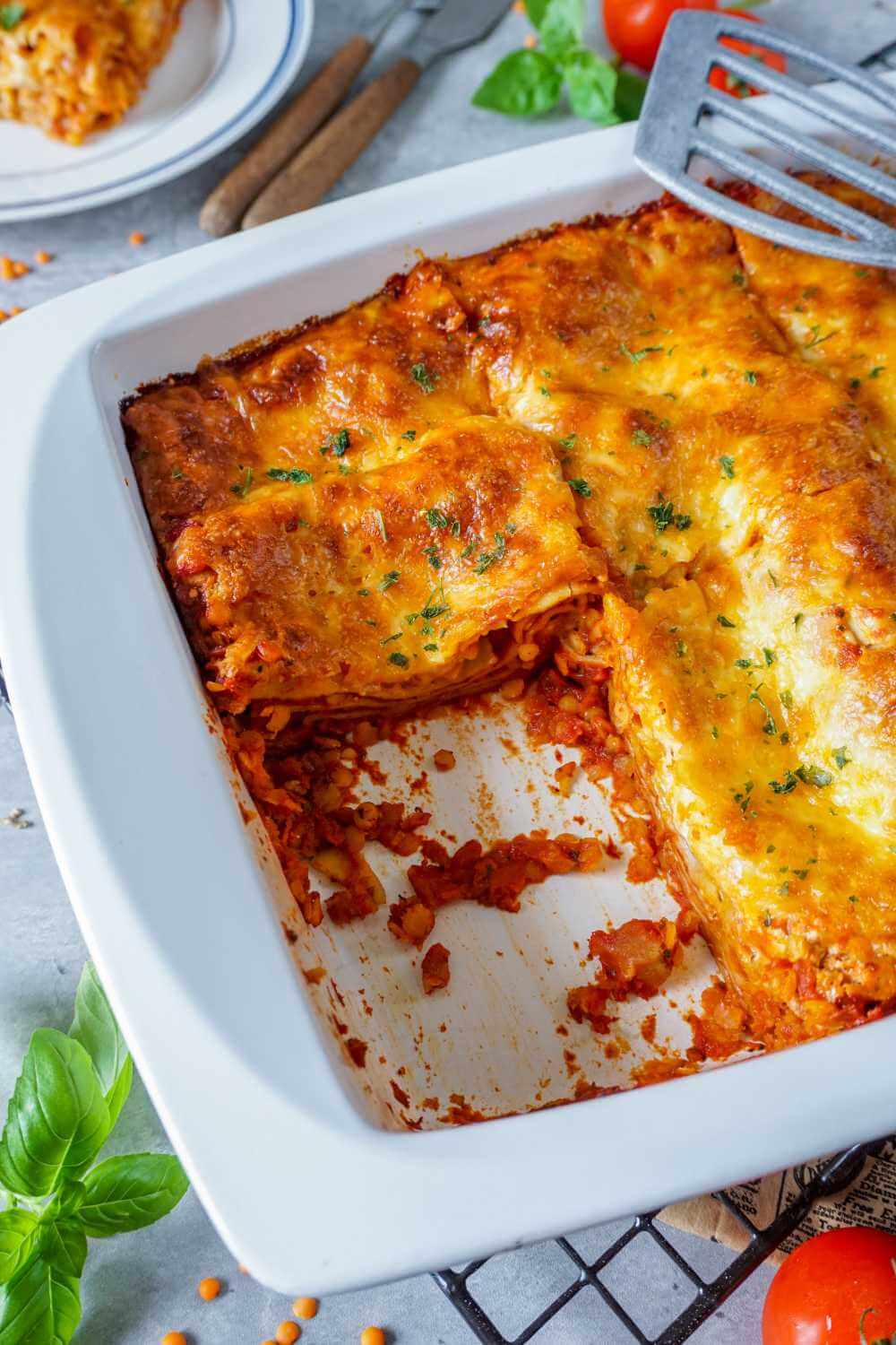 Jennys rote Linsenlasagne - einfach vegetarisch