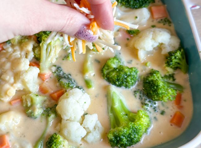 Vegetarischer Gem&uuml;seauflauf &uuml;berbacken