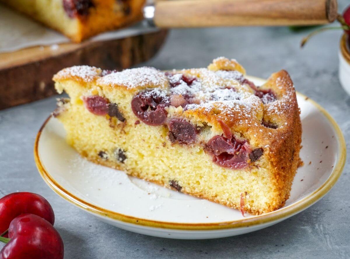 versunkener Kirschkuchen