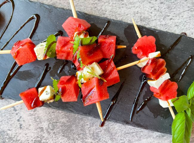 Wassermelone Spie&szlig; mit Feta und Minze