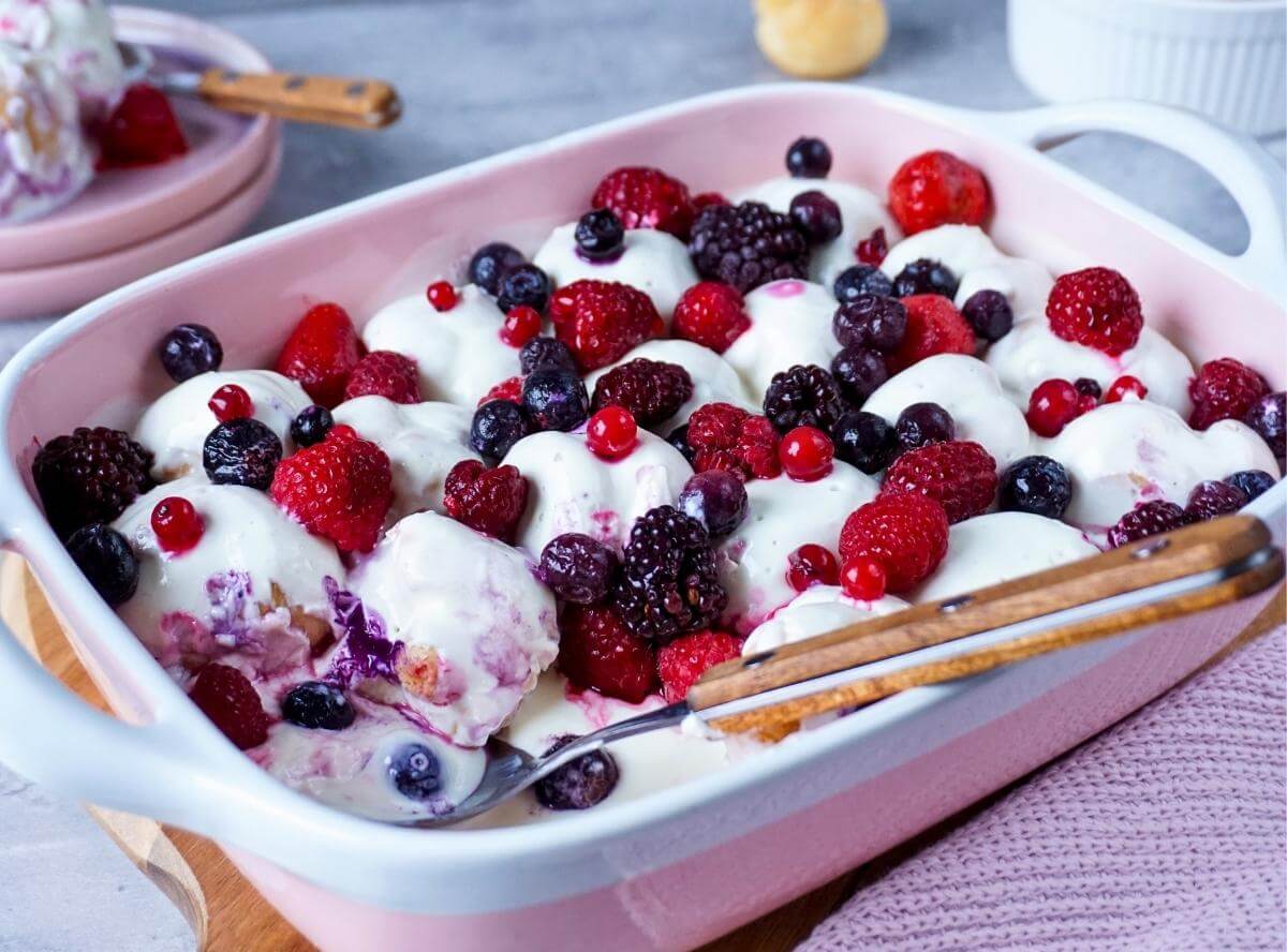 Mini Windbeutel Dessert - 5 Minuten Rezept