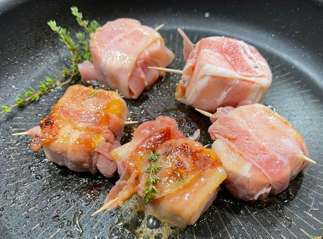 Ziegenk&auml;se im Speckmantel Rezept
