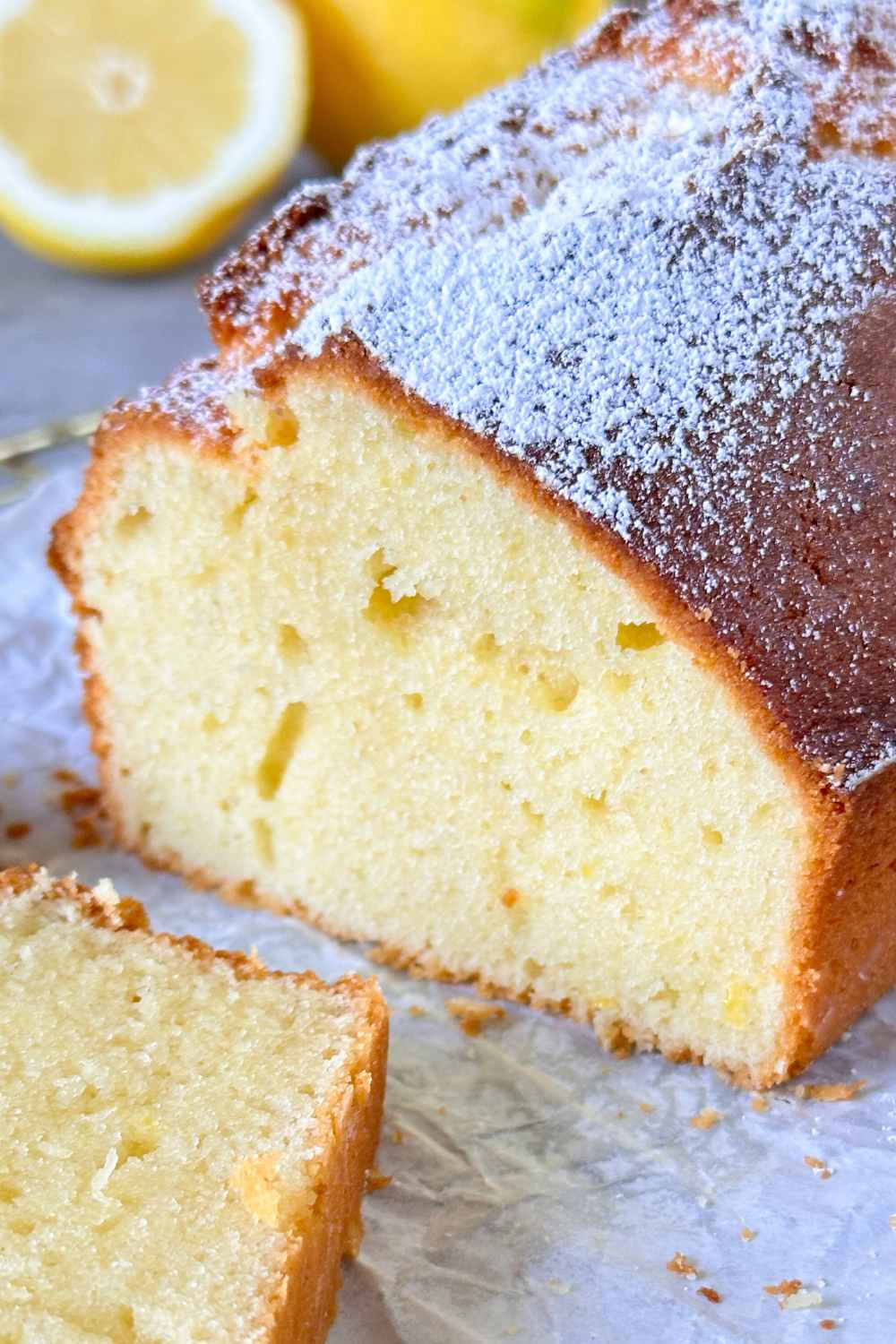 Kleiner Zitronenkuchen mit Joghurt aus der Kastenform – Rezept für Airfryer + Ofen