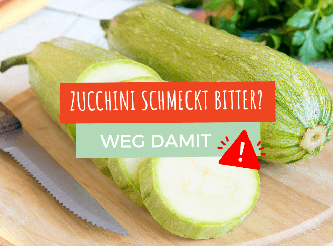 Zucchini schmeckt bitter Zucchini schmeckt bitter