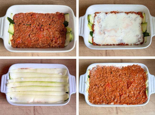 Zucchini-Lasagne mit Hackfleisch Zucchini-Lasagne mit Hackfleisch