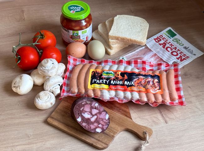 Zutaten typisch englisches Fr&uuml;hst&uuml;ck Rezept