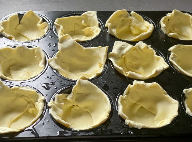 Zwiebelkuchen Muffins Fertigteig Zwiebelkuchen Muffins Fertigteig